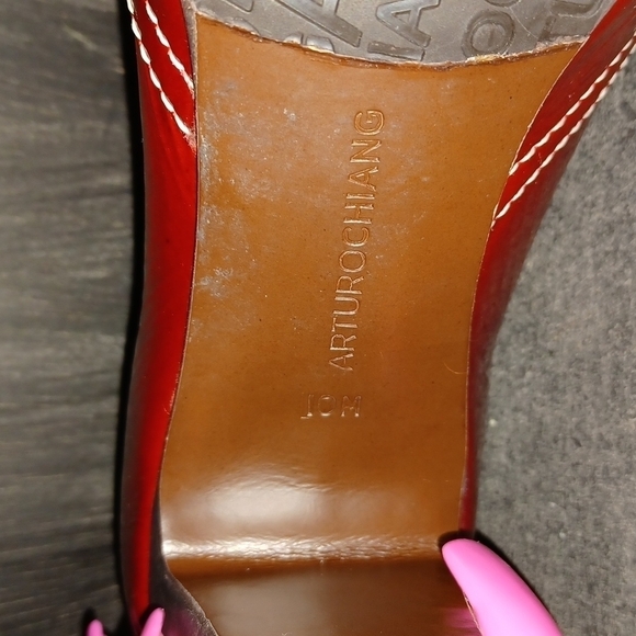ARTTURO CHIANG MAROON HEEL PUMPS - Picture 13 of 13